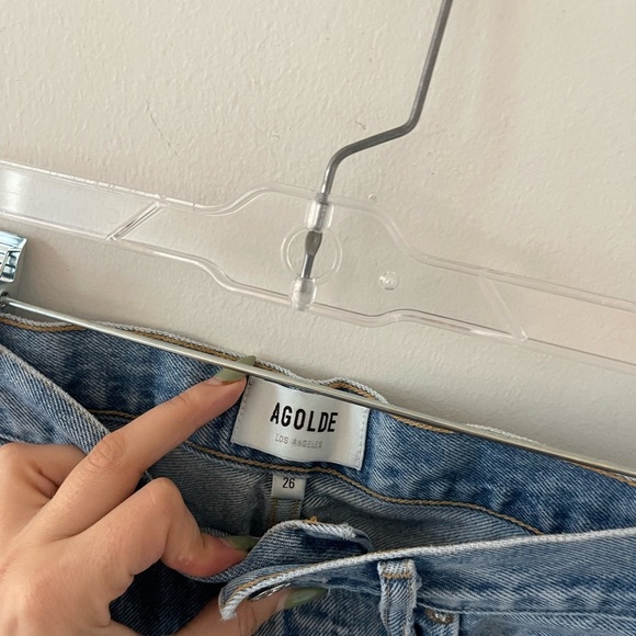 Agolde Blue Ripped Jeans - Picture 3 of 5